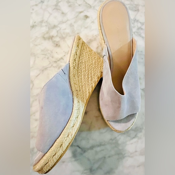 Stuart Weitzman Suede Wonda Espadrille Wedges - Picture 2 of 7